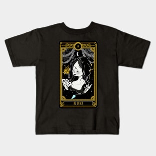 dark witch card Kids T-Shirt